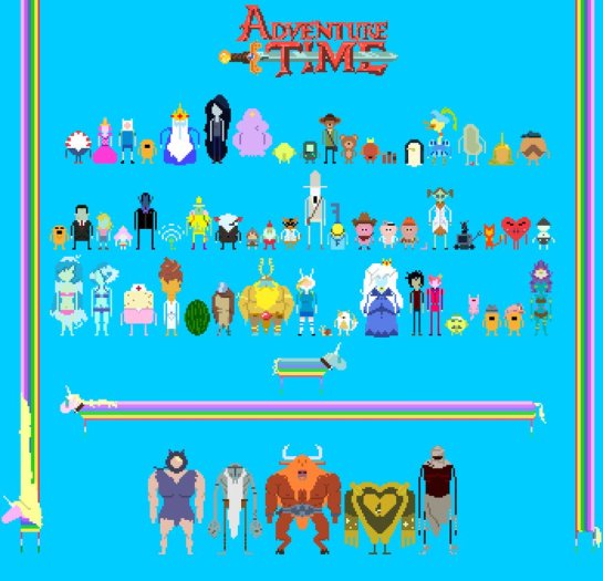 Adventure Time 8-Bit by supajackie